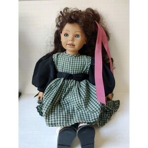 Heidi Ott doll Faithful Friends brunette blue black dress